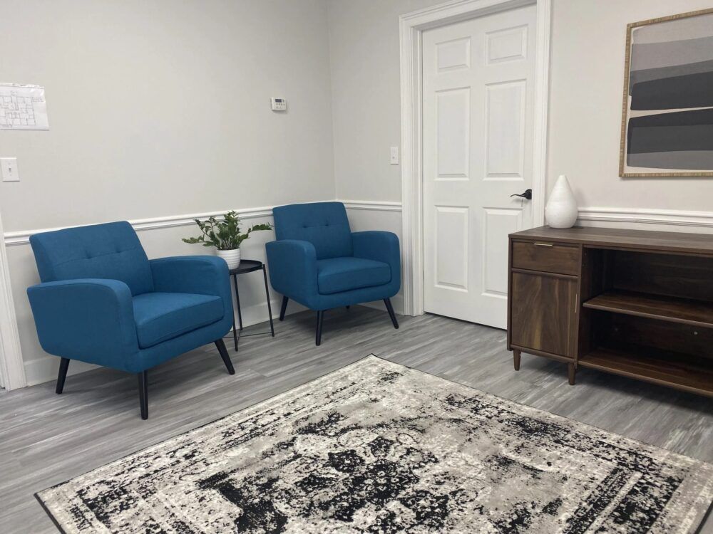 Private counseling room seating at Empowered Recovery Center
